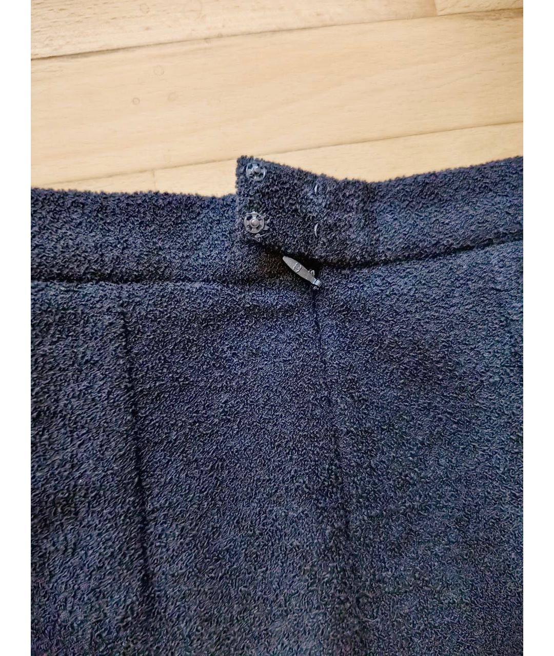 CHANEL Черная шерстяная юбка миди, фото 3