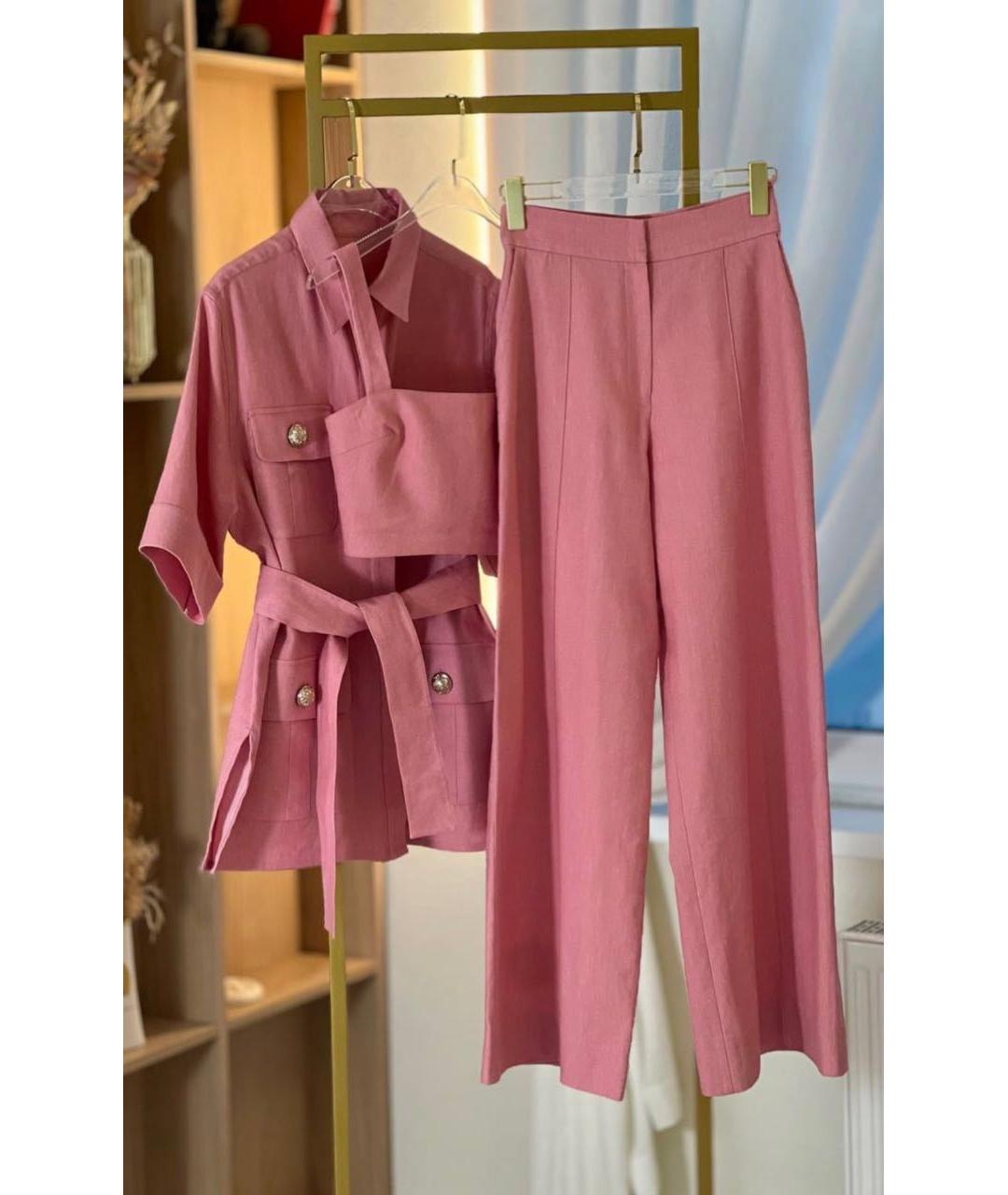 ELIE SAAB Розовый костюм с брюками, фото 5