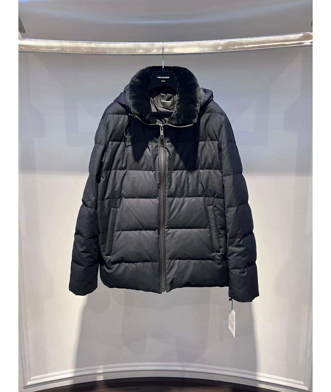 YVES SALOMON Черная полиамидовая куртка, фото 3