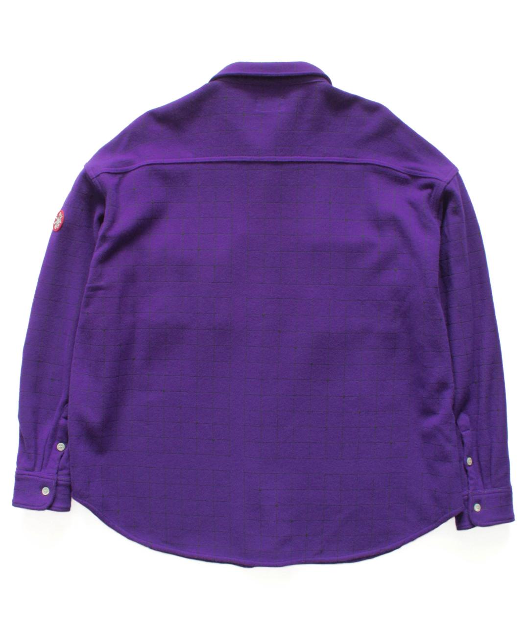 CAV EMPT Фиолетовая шерстяная кэжуал рубашка, фото 2