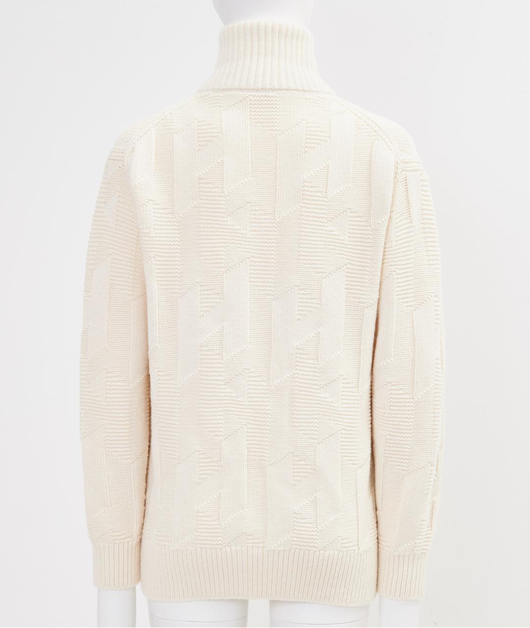 HERMES Бежевый шерстяной кардиган, фото 2