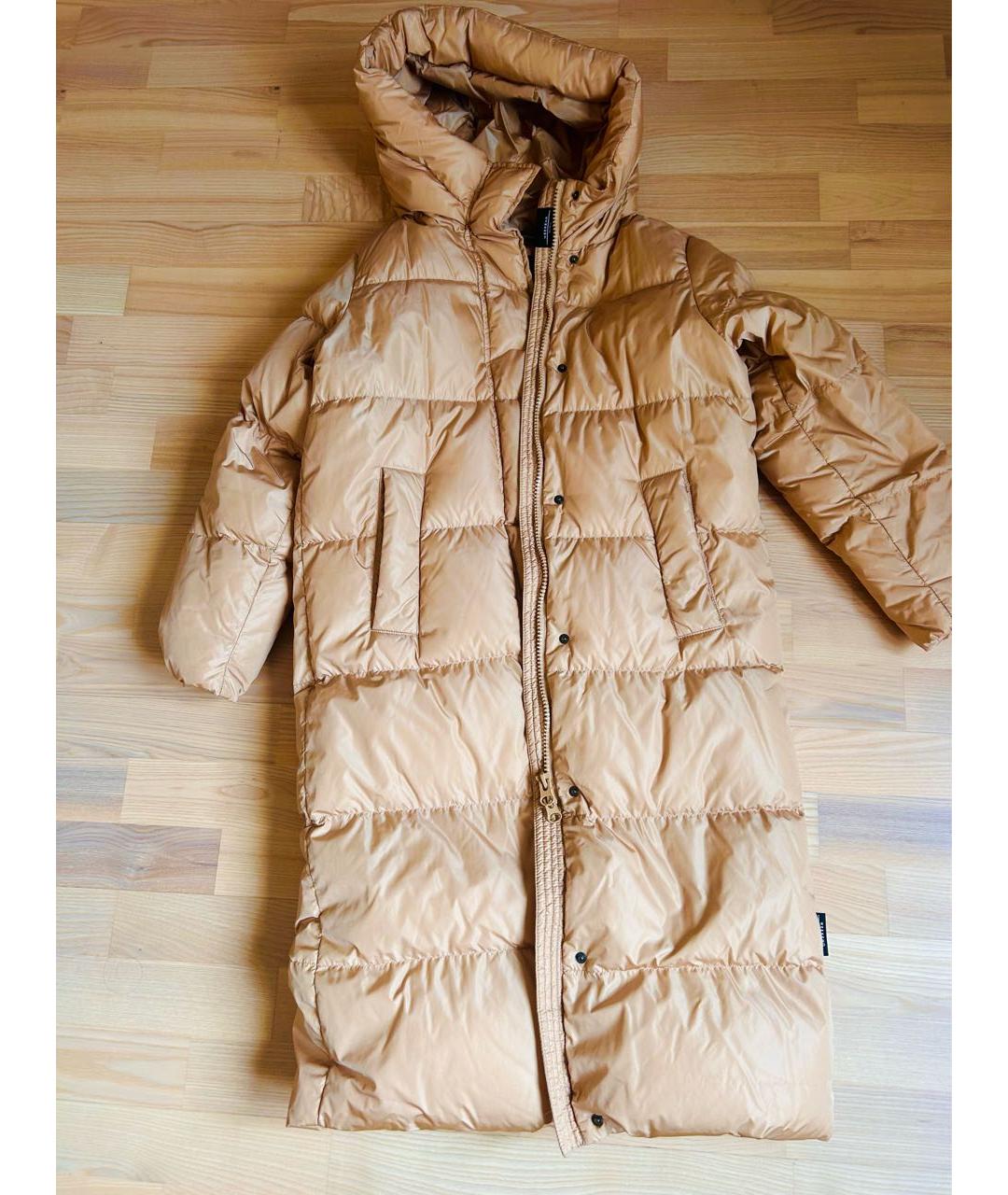 WEEKEND MAX MARA Бежевый полиэстеровый пуховик, фото 9