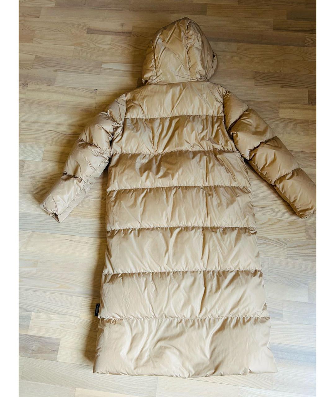WEEKEND MAX MARA Бежевый полиэстеровый пуховик, фото 2