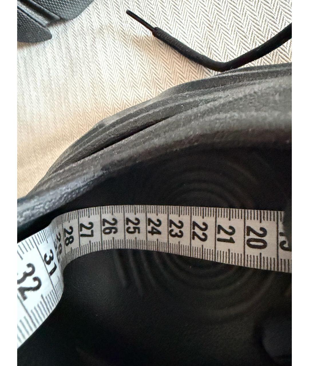 BALENCIAGA Черные резиновые низкие кроссовки / кеды, фото 5