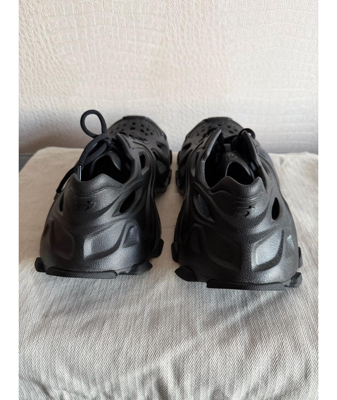 BALENCIAGA Черные резиновые низкие кроссовки / кеды, фото 3