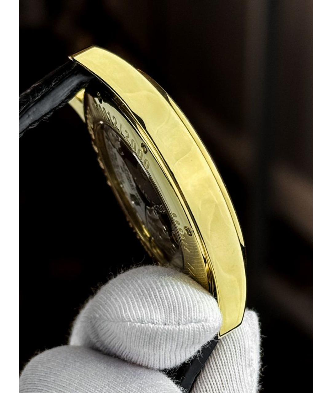 CHOPARD Черные часы из желтого золота, фото 3