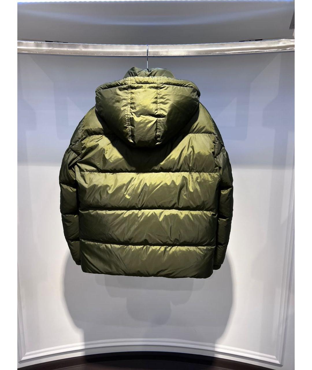 YVES SALOMON Зеленая полиэстеровая куртка, фото 2