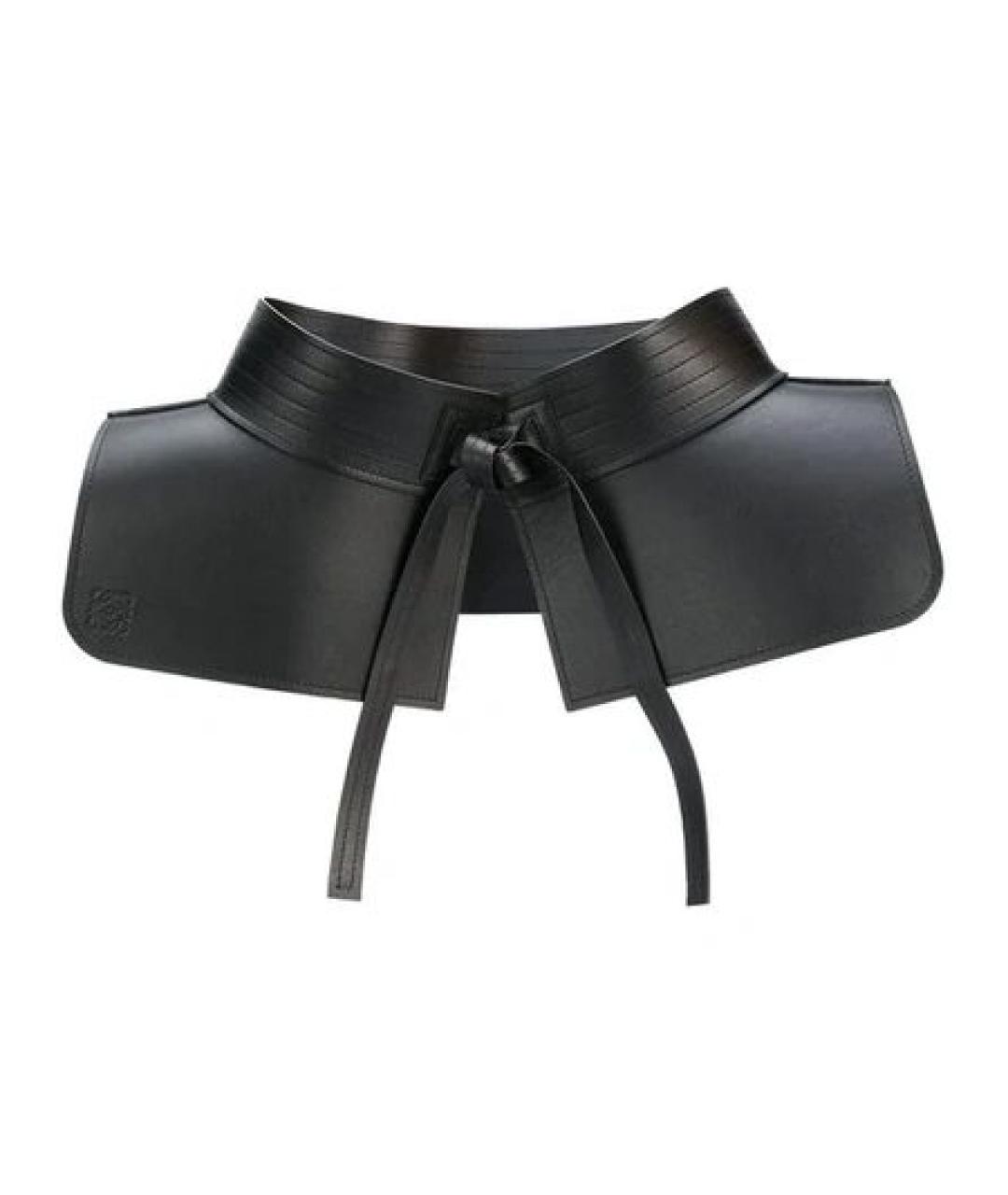 LOEWE Черный кожаный ремень, фото 1