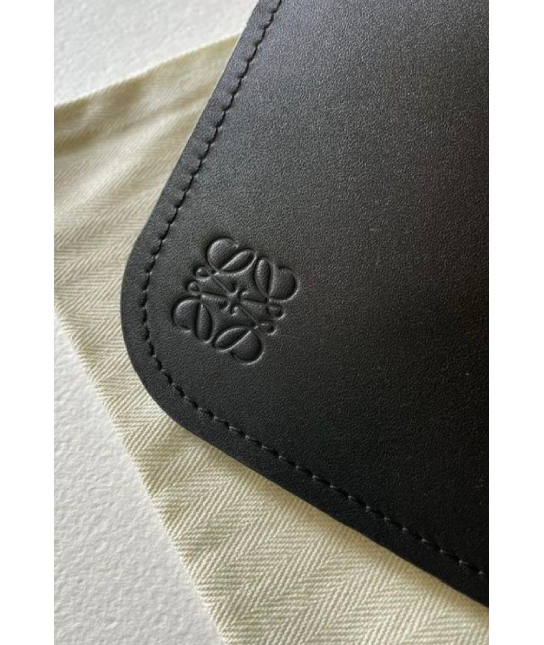 LOEWE Черный кожаный ремень, фото 9