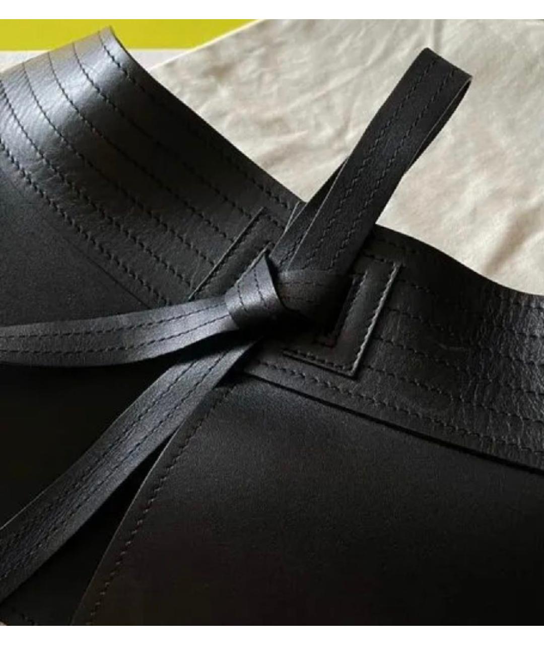 LOEWE Черный кожаный ремень, фото 2