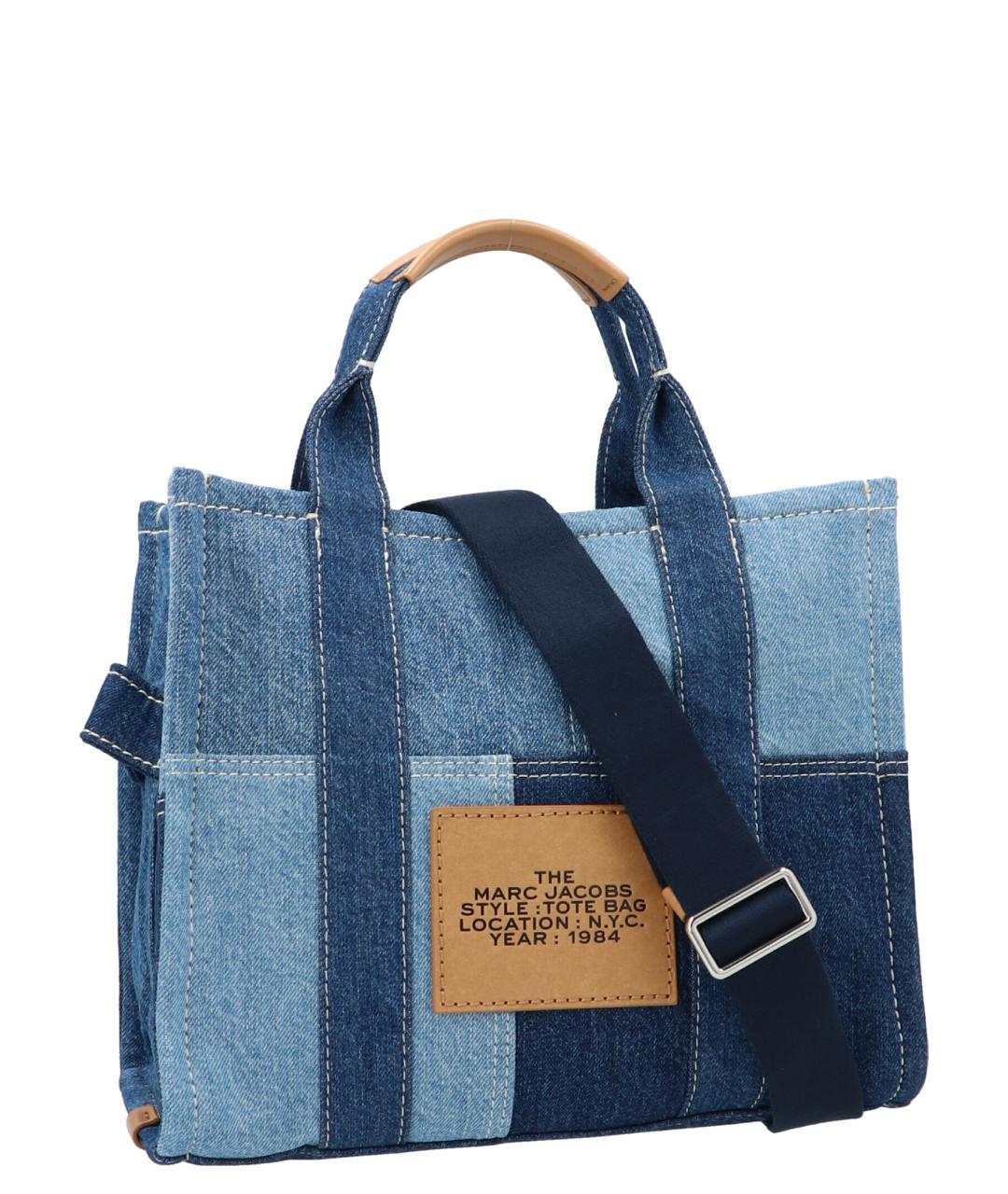 MARC JACOBS Синяя хлопковая сумка тоут, фото 2