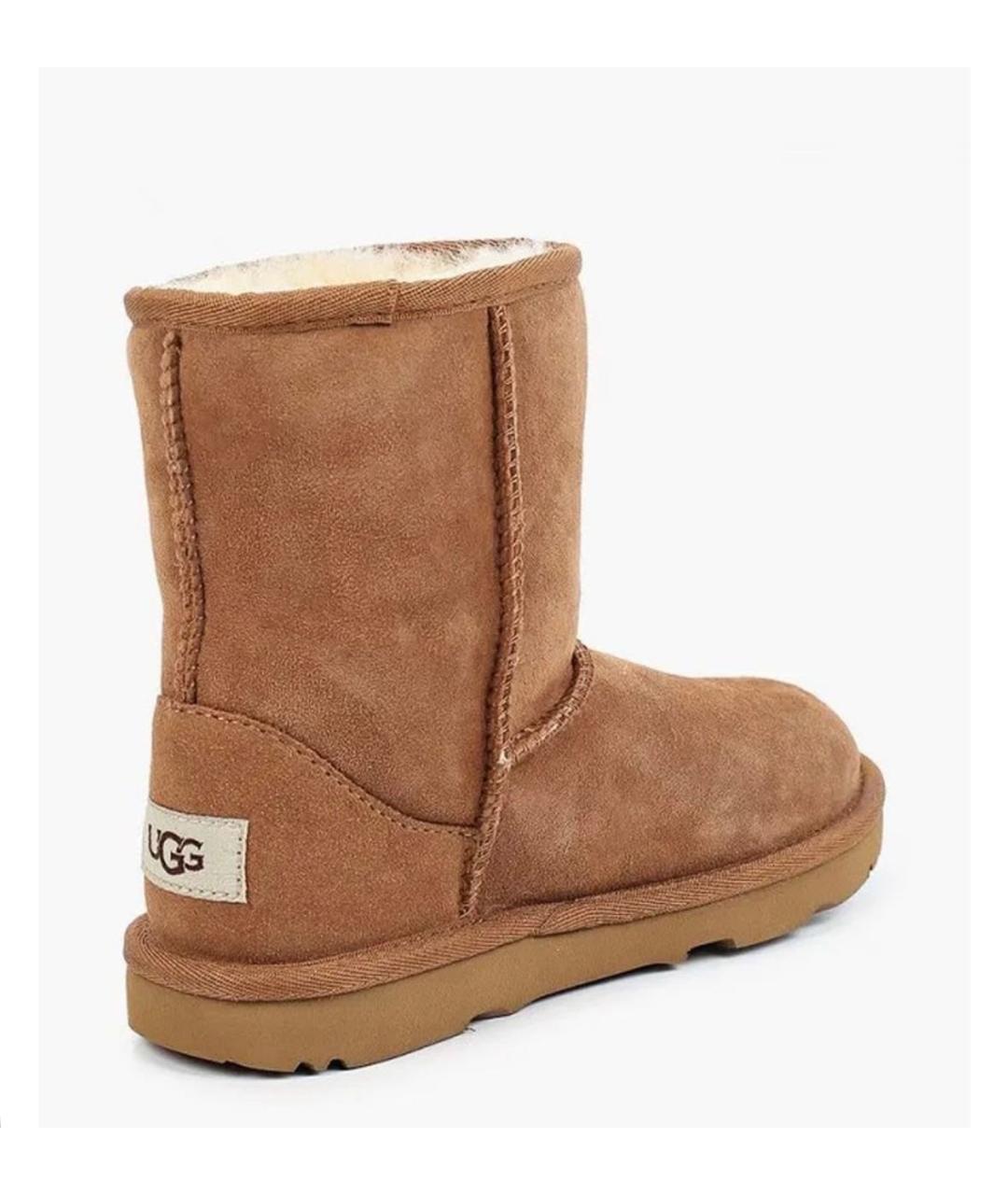 UGG AUSTRALIA Коричневые замшевые полусапоги, фото 4
