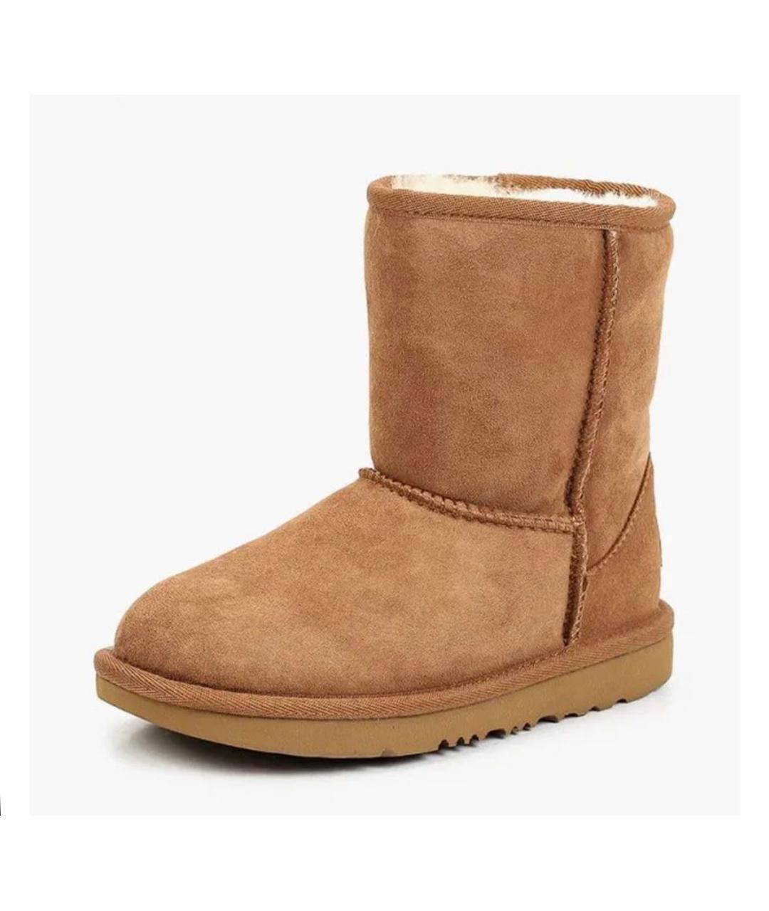 UGG AUSTRALIA Коричневые замшевые полусапоги, фото 2