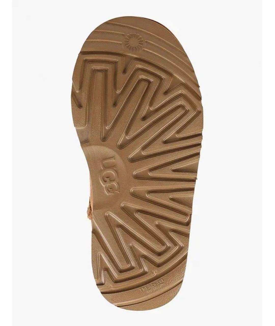 UGG AUSTRALIA Коричневые замшевые полусапоги, фото 6