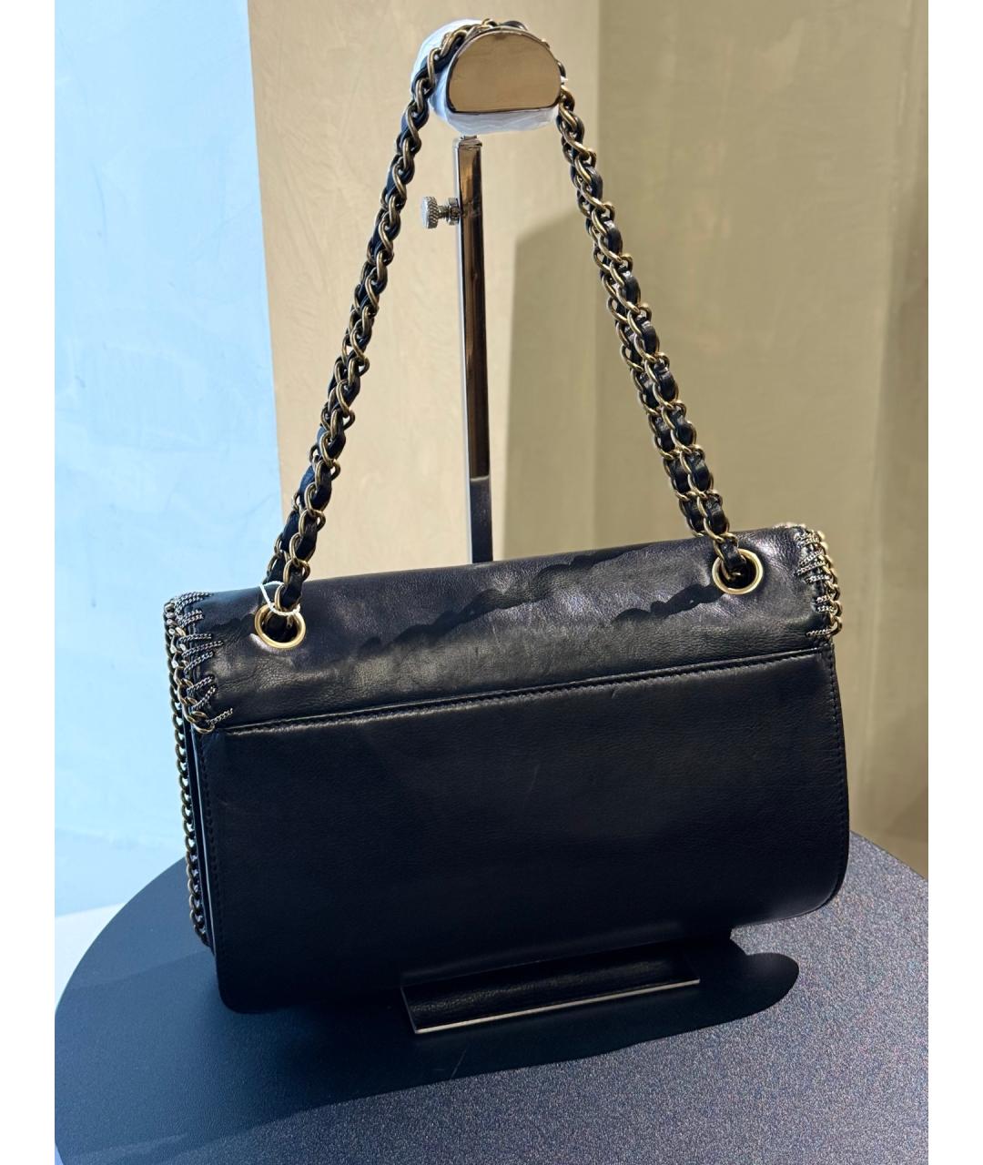 CHANEL Черная кожаная сумка через плечо, фото 5