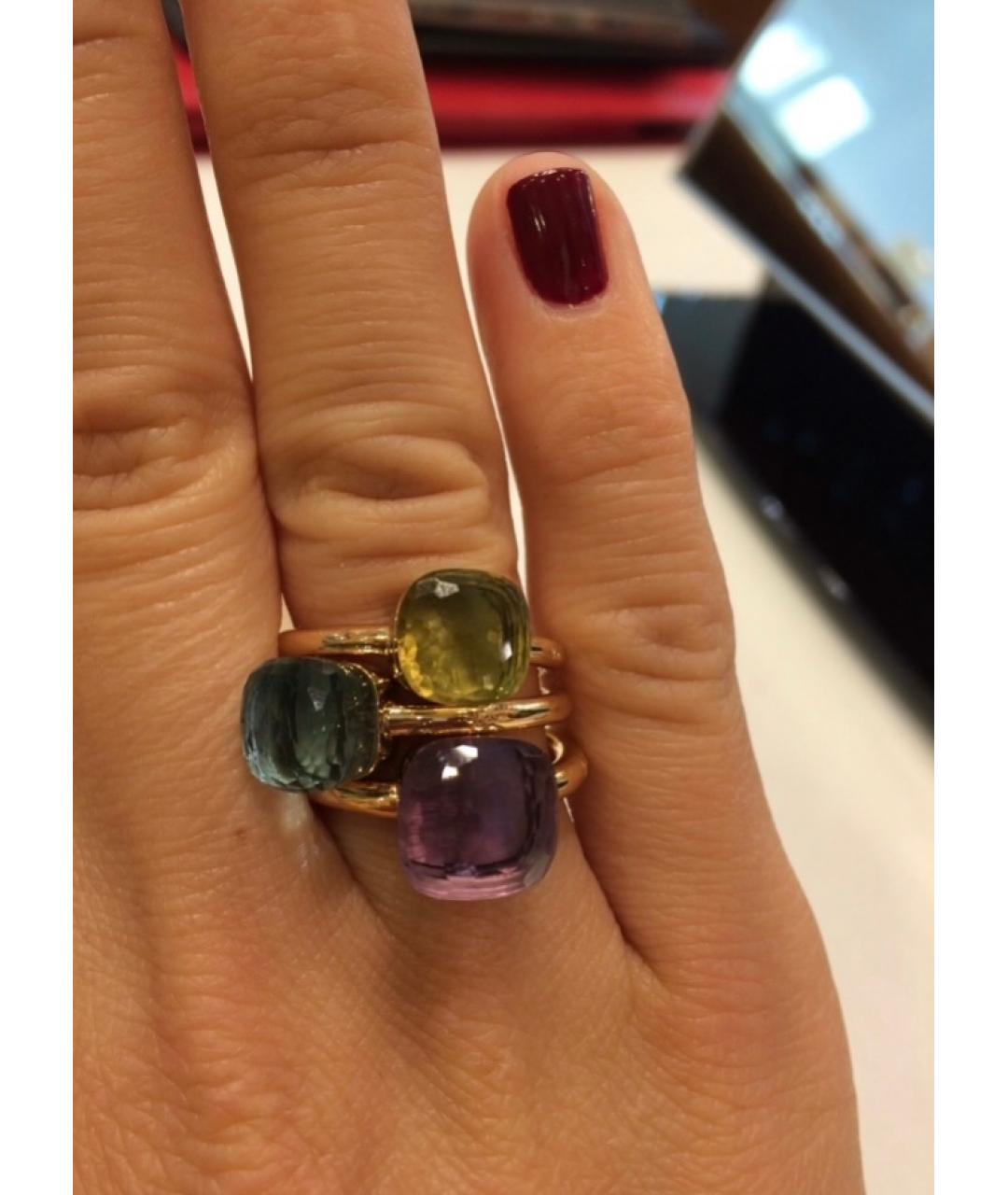 POMELLATO Фиолетовое кольцо из желтого золота, фото 4