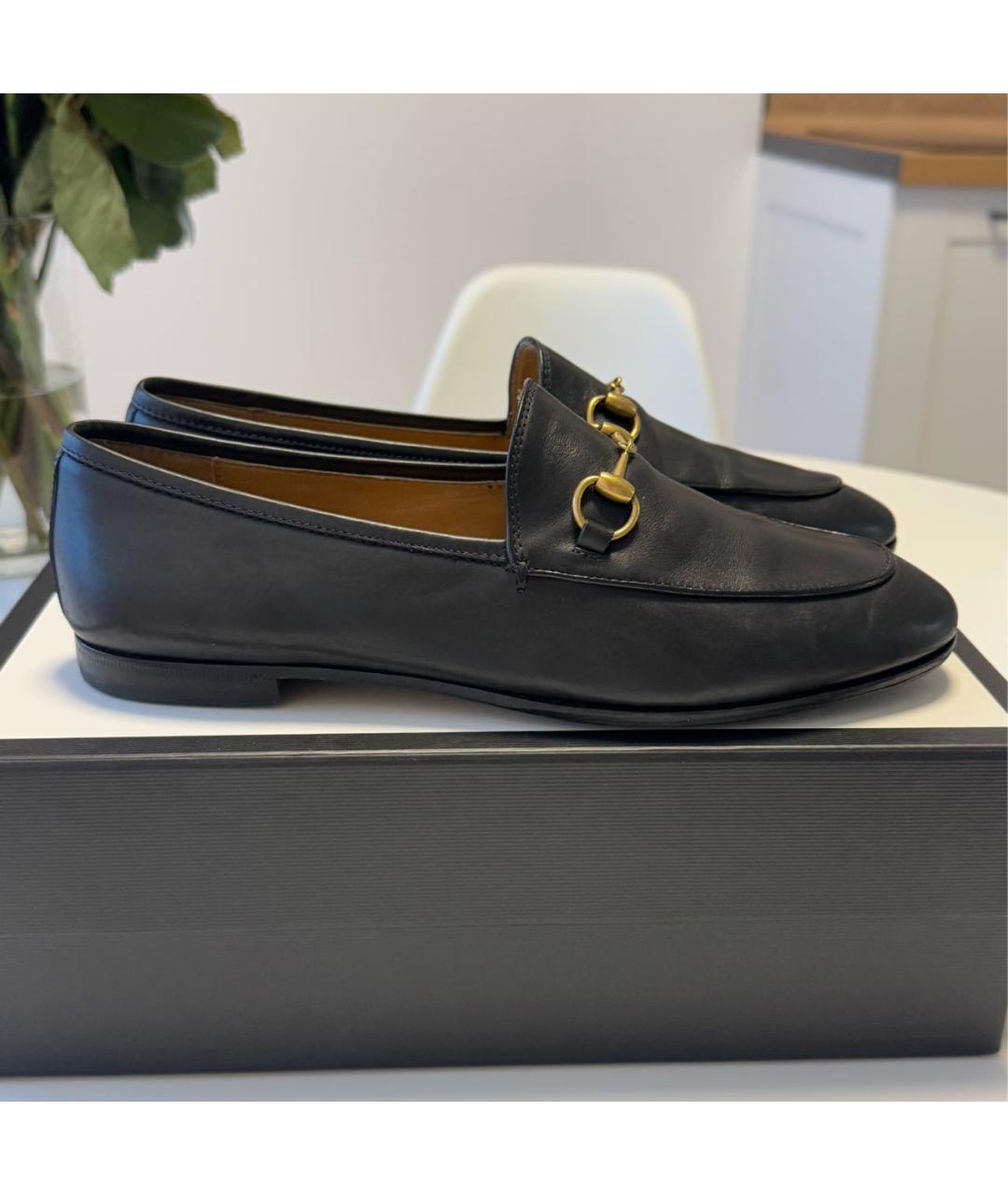 GUCCI Черные кожаные лоферы, фото 9