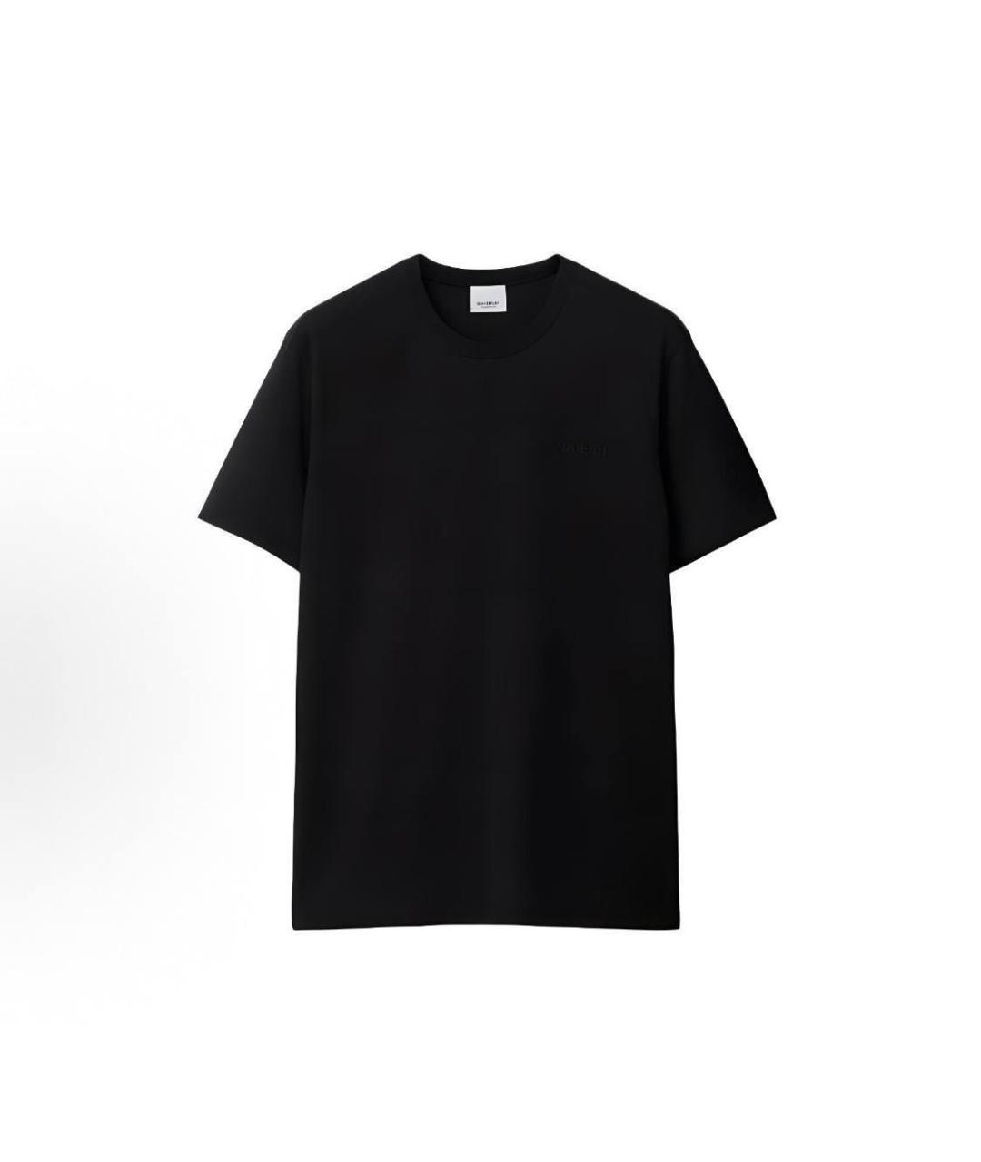 BURBERRY Черная футболка, фото 2