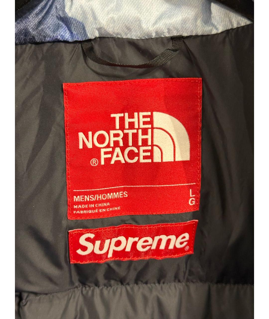 THE NORTH FACE Голубой полиэстеровый пуховик, фото 3