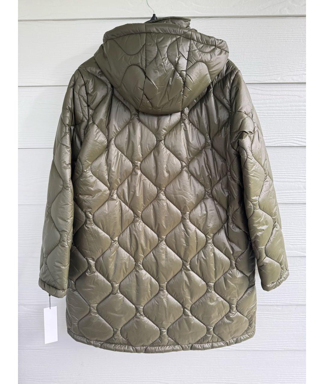 CALVIN KLEIN Зеленая полиэстеровая куртка, фото 8