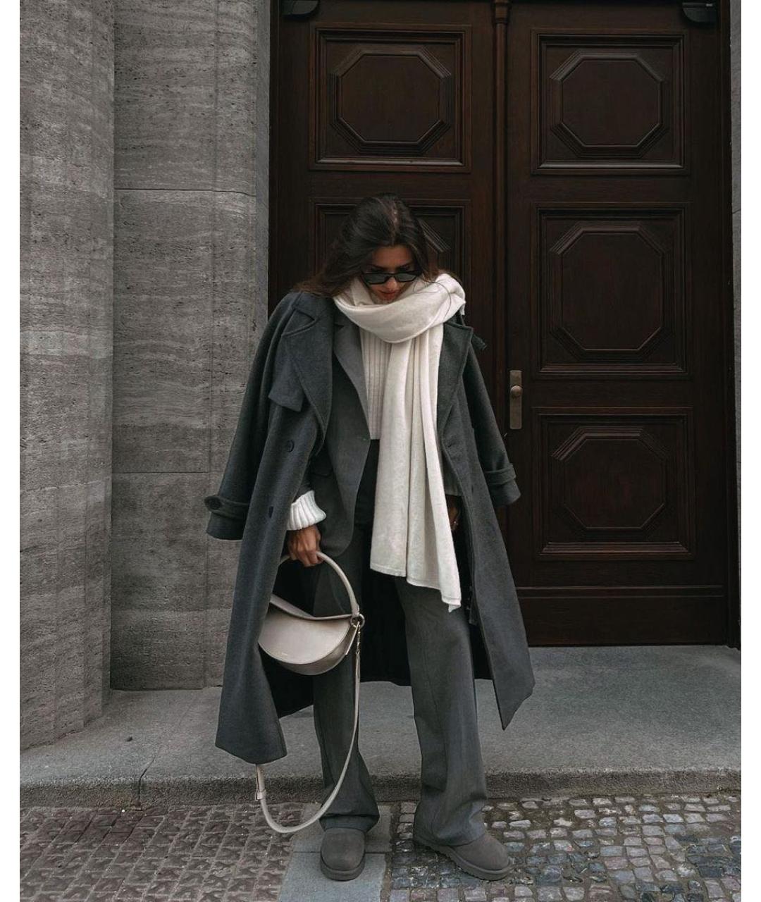 UGG AUSTRALIA Серые замшевые полусапоги, фото 6