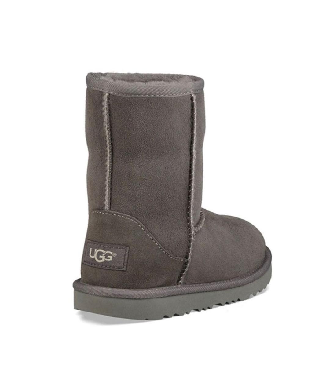 UGG AUSTRALIA Серые замшевые полусапоги, фото 3