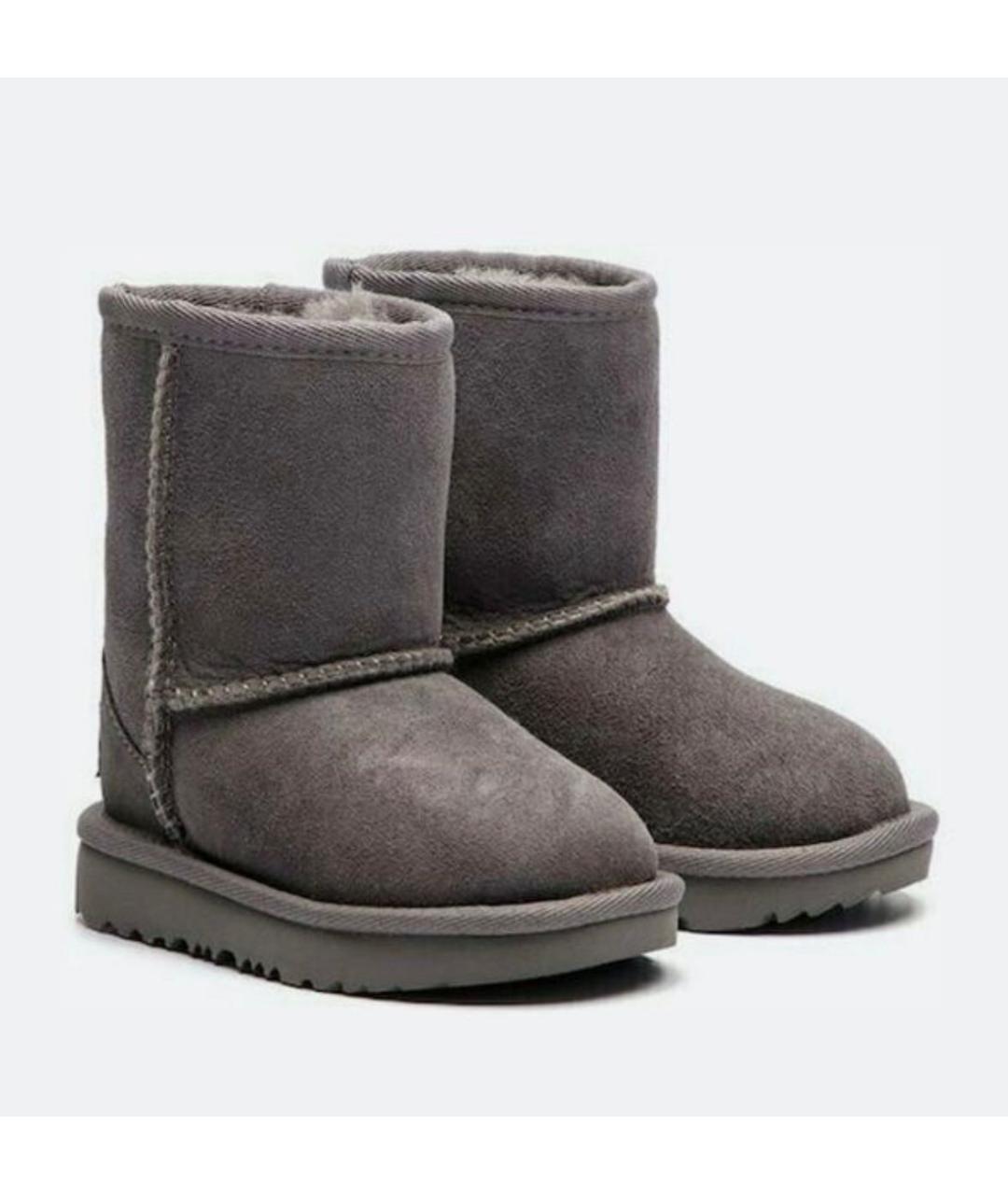 UGG AUSTRALIA Серые замшевые полусапоги, фото 2