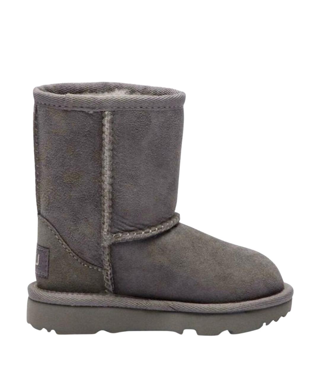 UGG AUSTRALIA Серые замшевые полусапоги, фото 1
