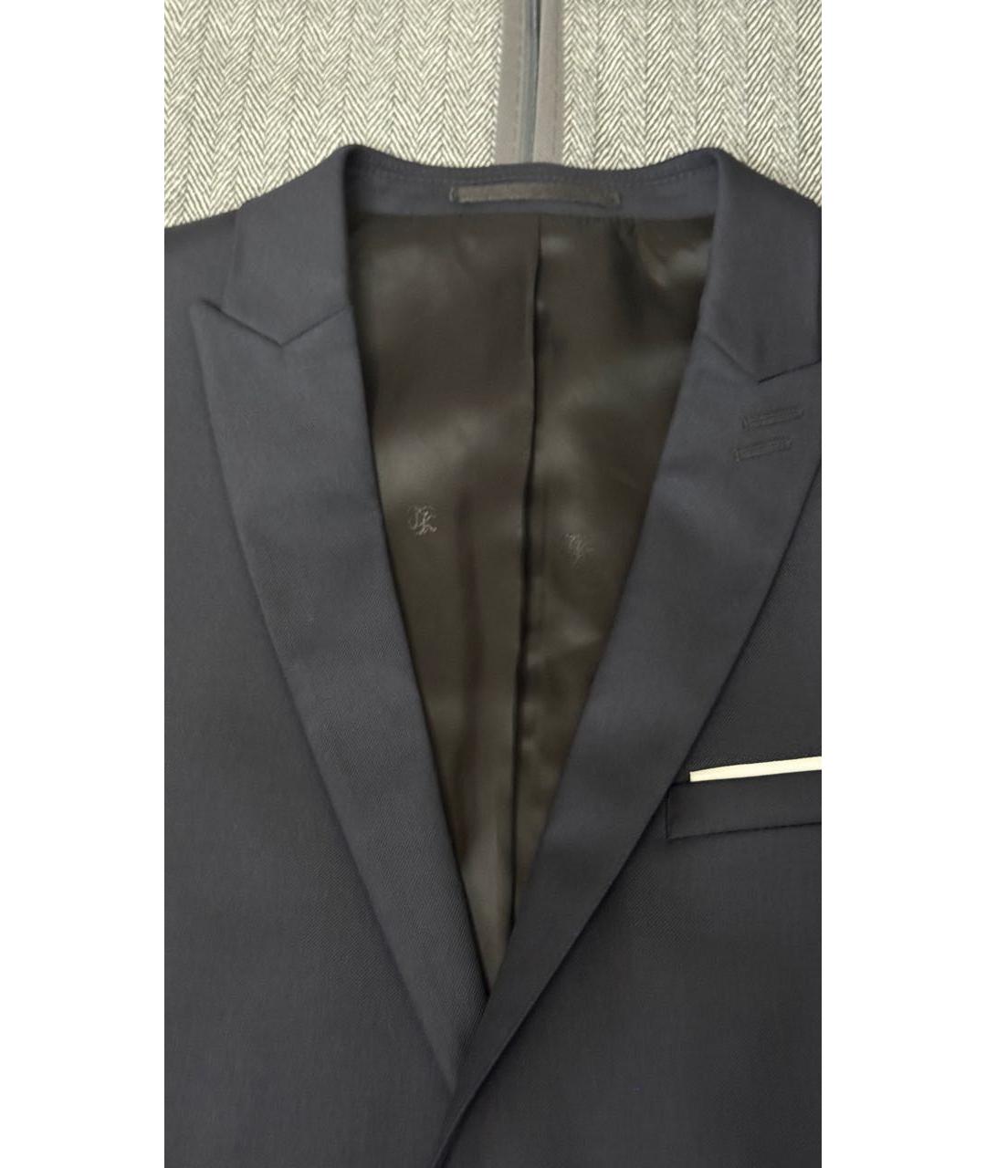 THE KOOPLES Темно-синий шерстяной пиджак, фото 3