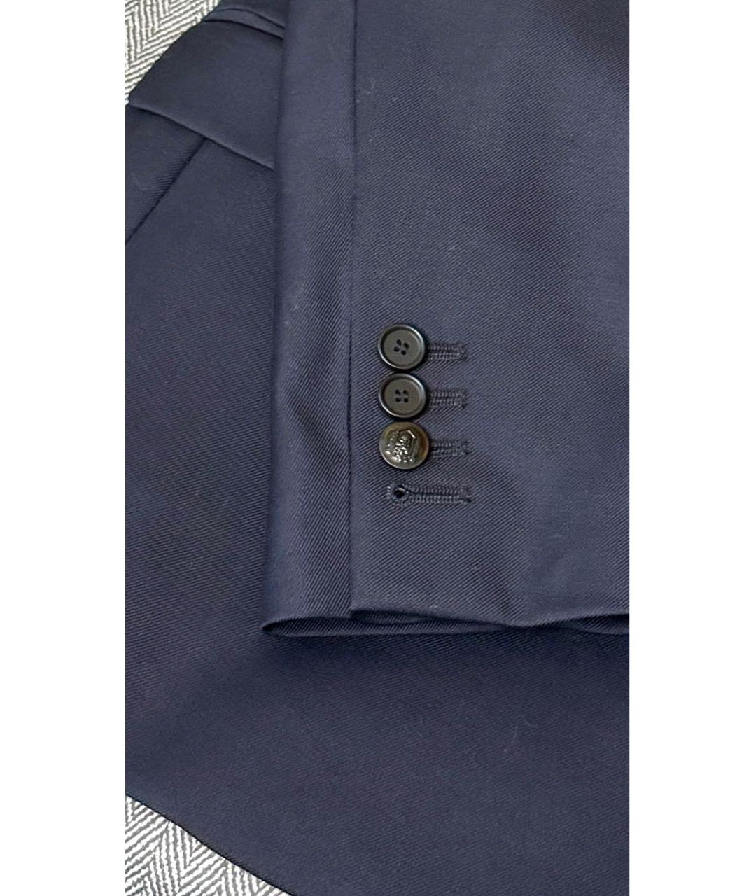 THE KOOPLES Темно-синий шерстяной пиджак, фото 6