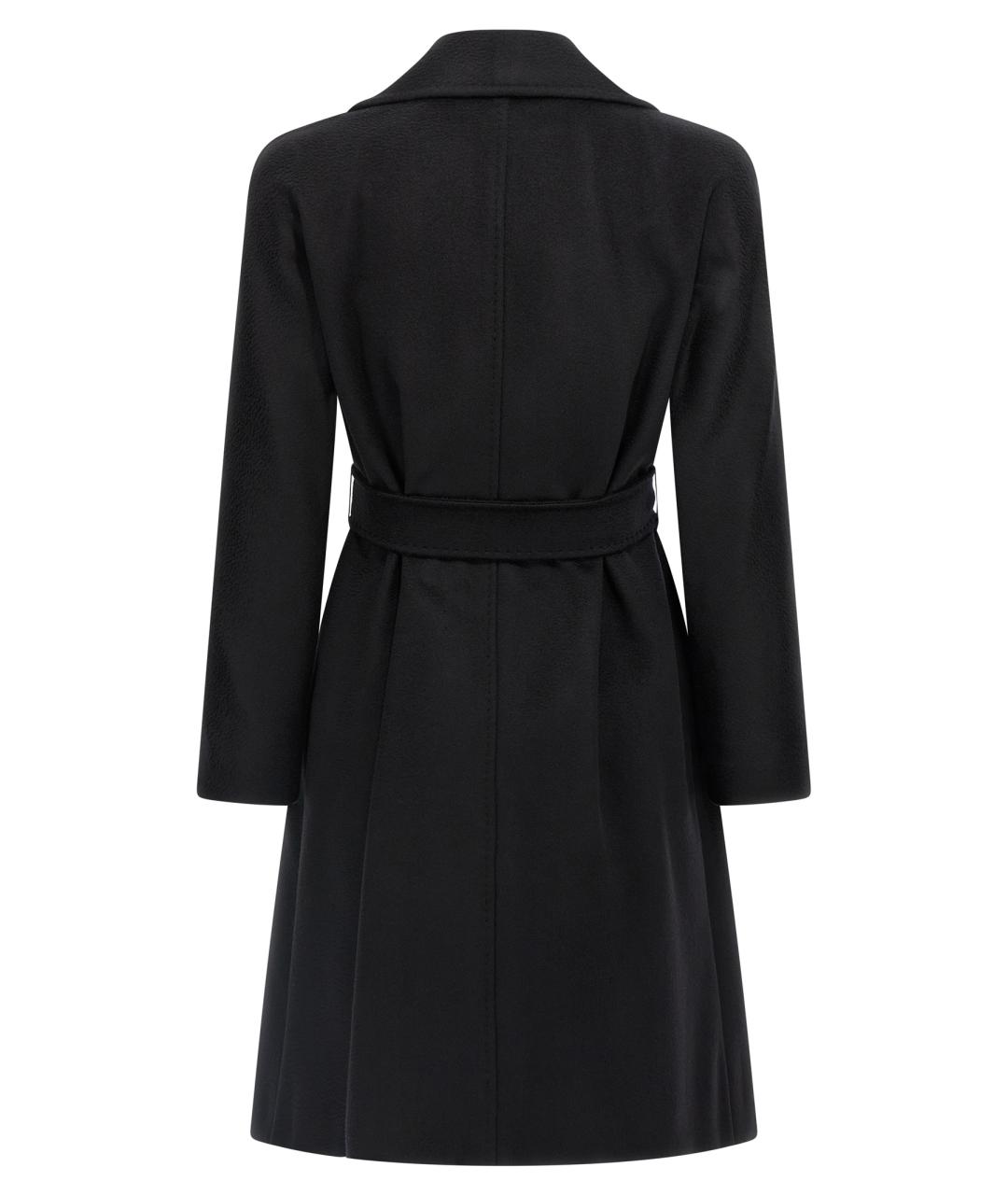 MAX MARA STUDIO Черное шерстяное пальто, фото 2