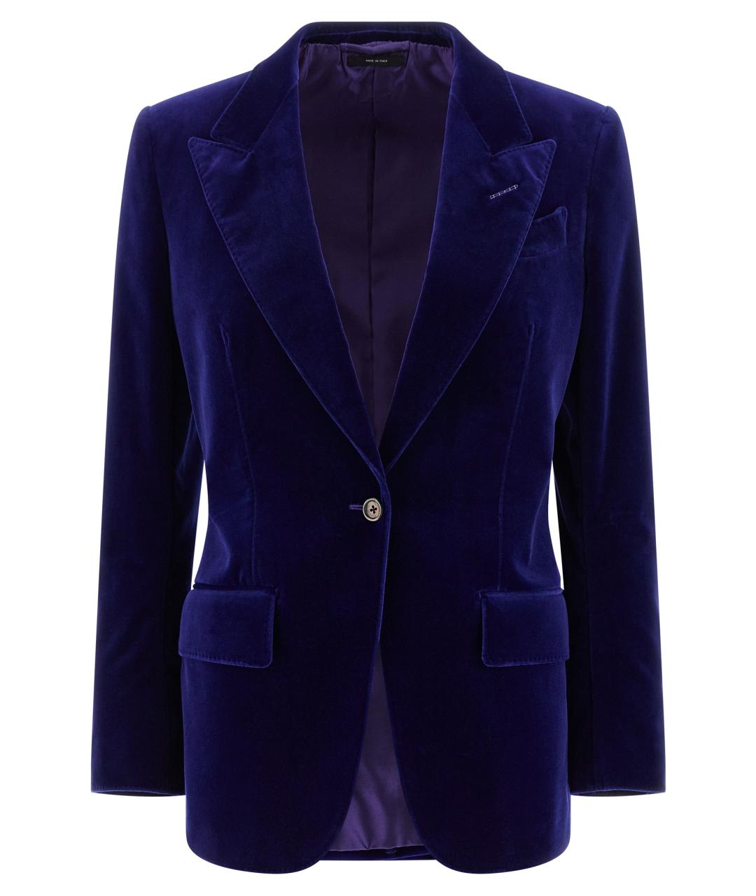 TOM FORD Синий хлопковый жакет/пиджак, фото 1