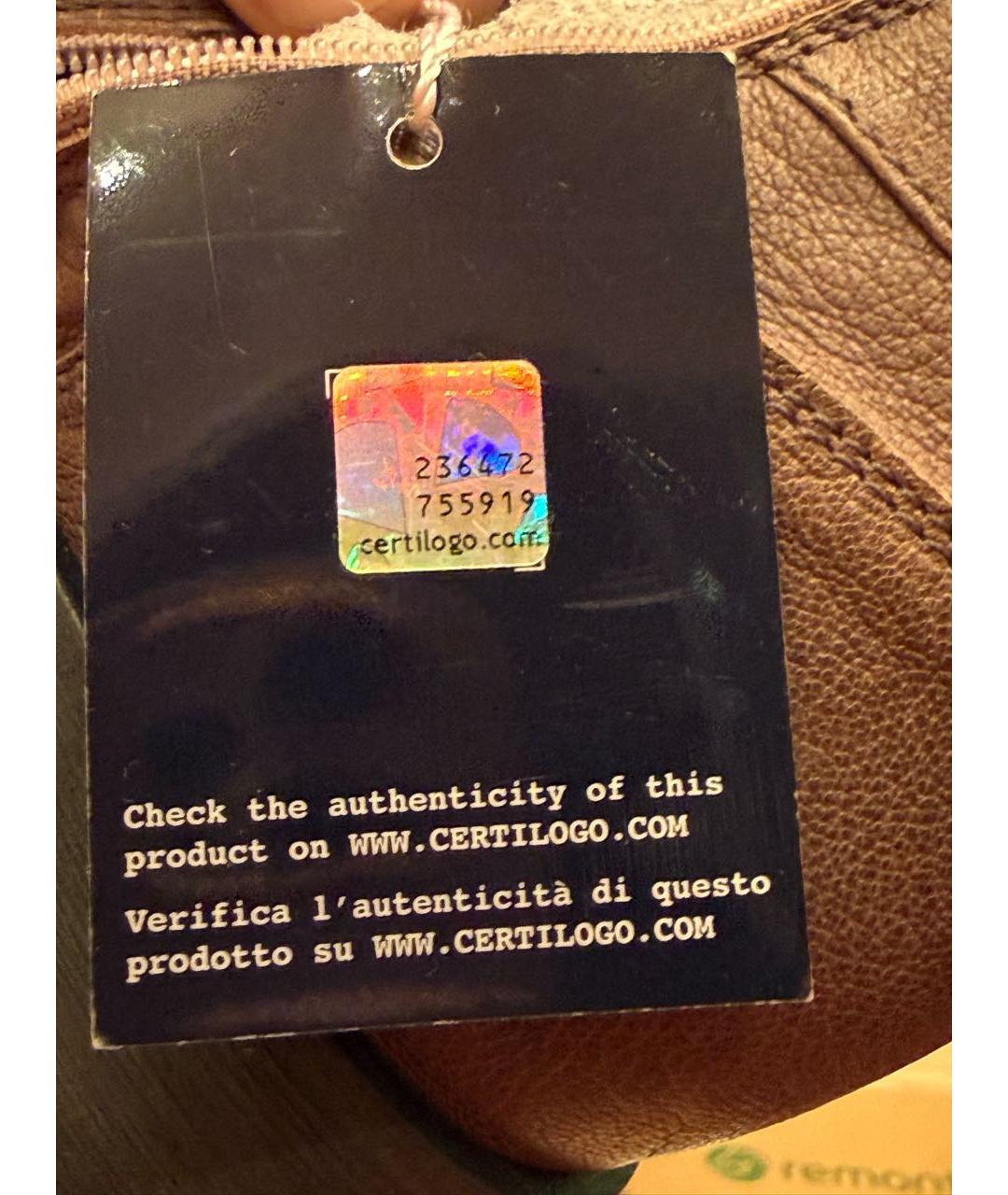 MISS BLUMARINE Коричневые кожаные полусапоги, фото 8