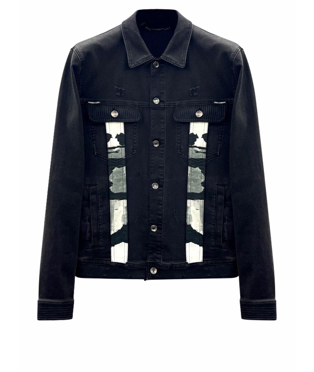 DOLCE&GABBANA Черная хлопко-эластановая куртка, фото 1