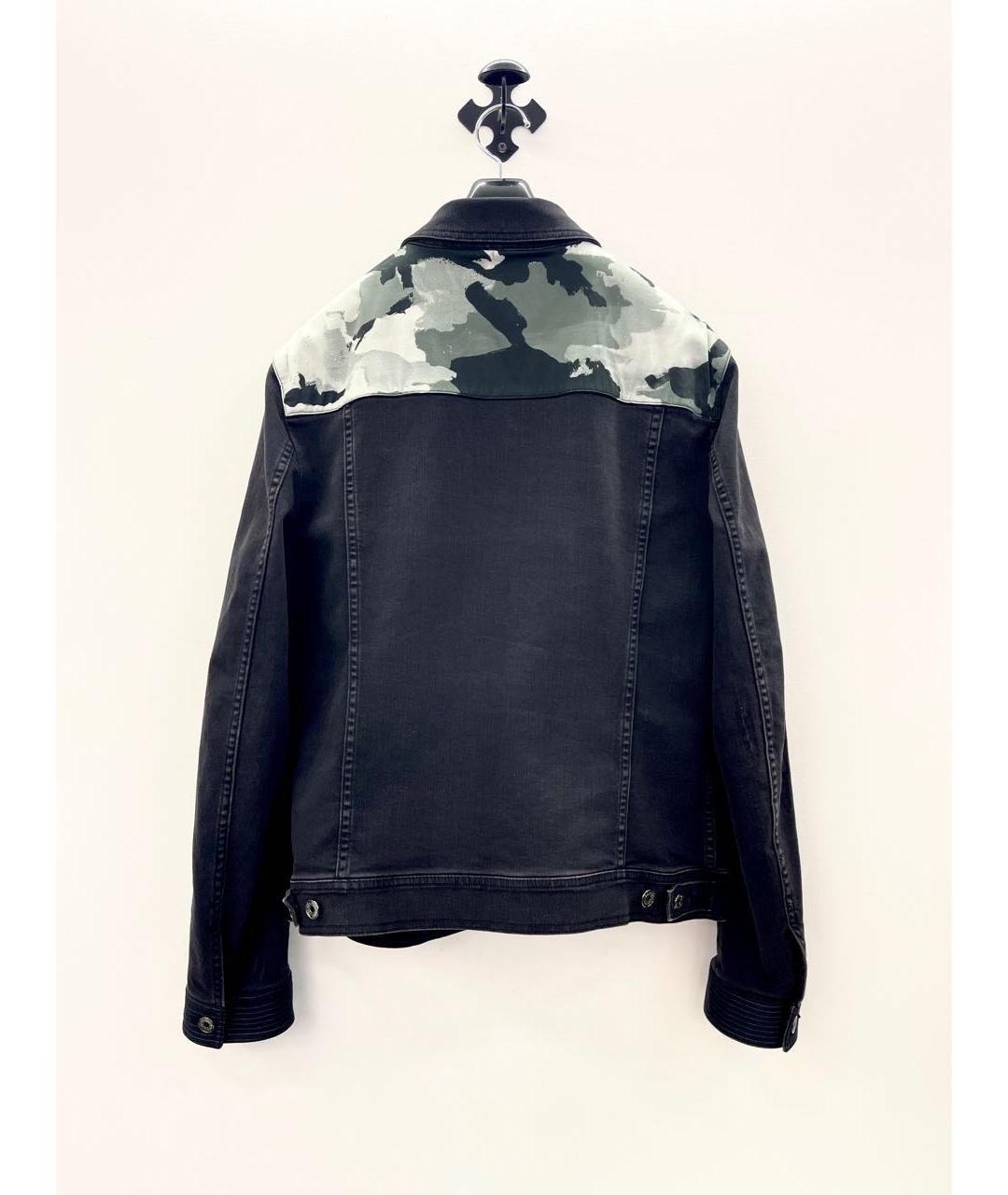 DOLCE&GABBANA Черная хлопко-эластановая куртка, фото 4