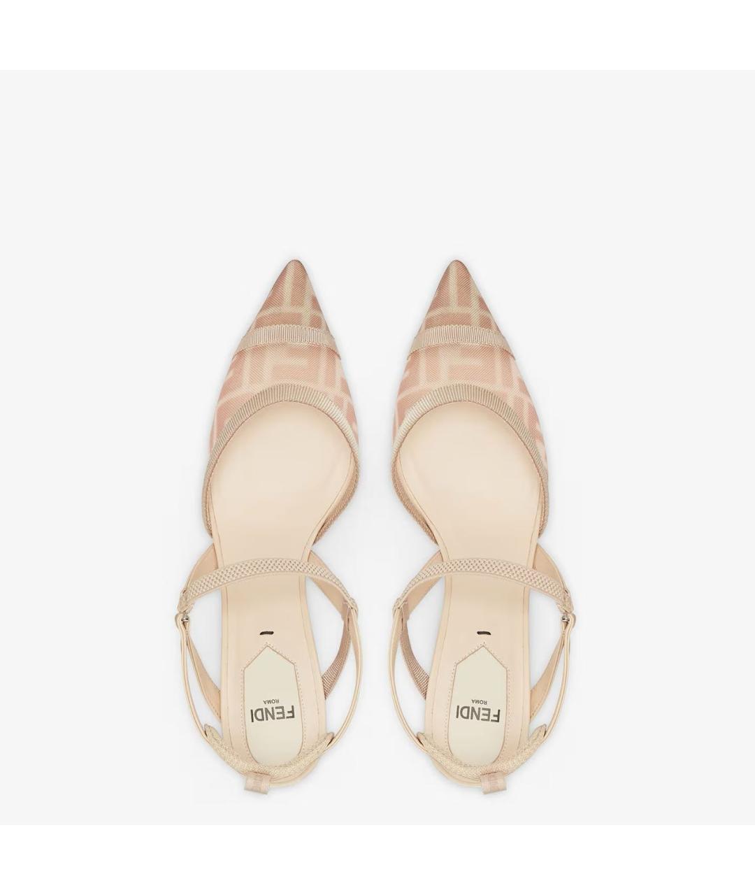 FENDI Бежевые туфли, фото 4