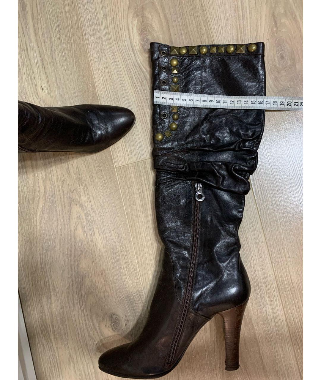 LE SILLA Коричневые кожаные сапоги, фото 6