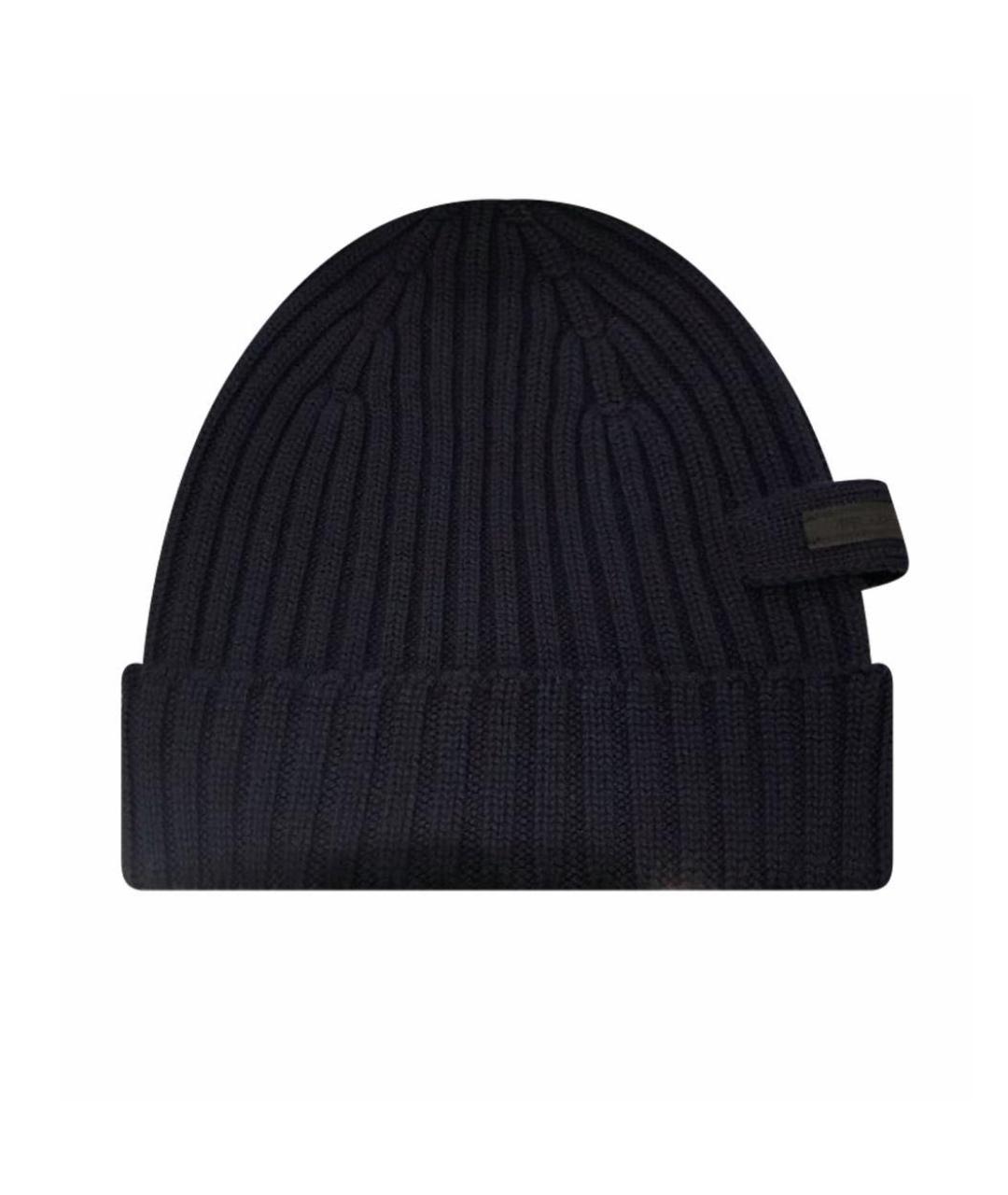 PRADA Антрацитовая шерстяная шапка, фото 1