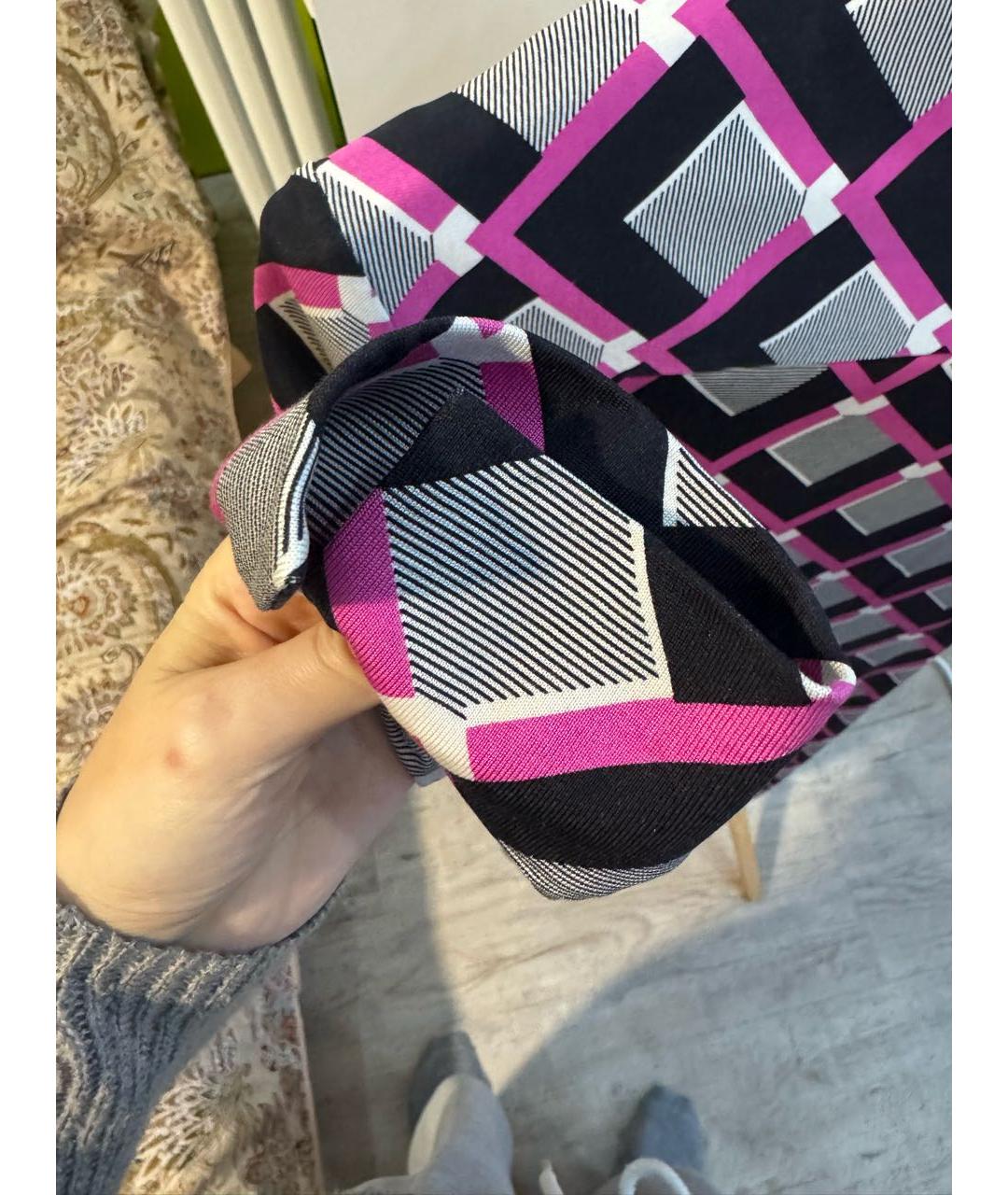 DIANE VON FURSTENBERG Розовое вискозное коктейльное платье, фото 7