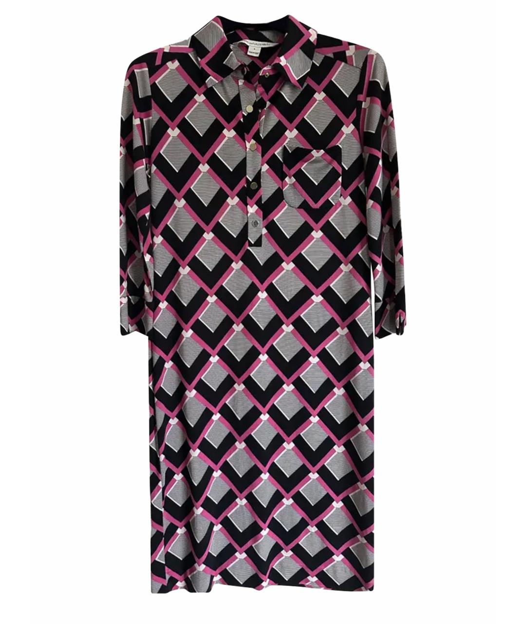 DIANE VON FURSTENBERG Розовое вискозное коктейльное платье, фото 1