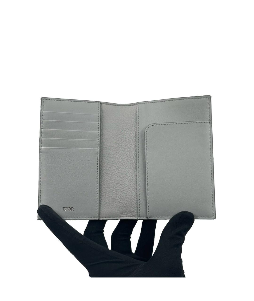 CHRISTIAN DIOR Серая визитница, фото 2