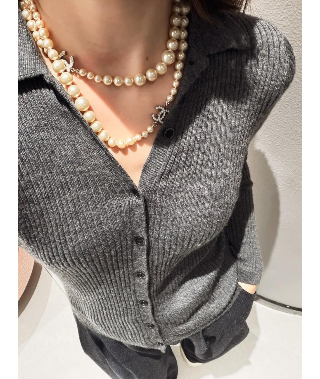 CHANEL Белая жемчужная подвеска, фото 6