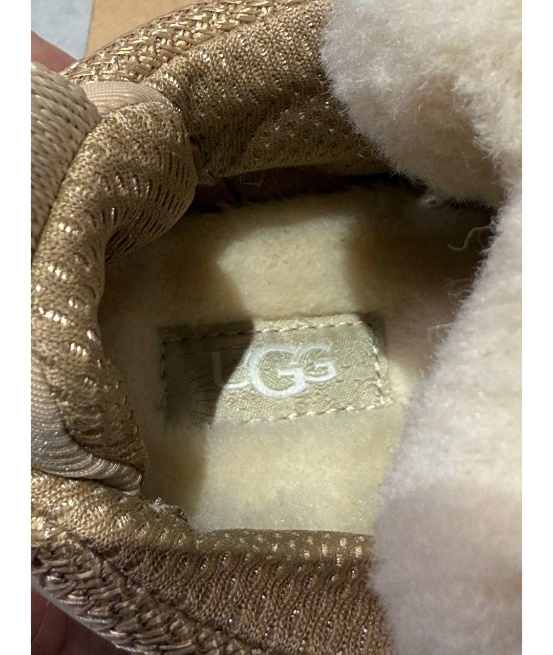 UGG AUSTRALIA Бежевые замшевые кроссовки, фото 5