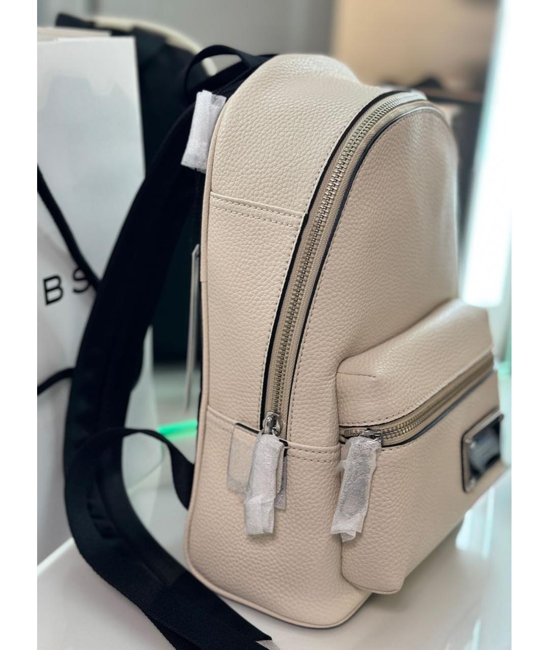 MARC JACOBS Бежевый кожаный рюкзак, фото 2