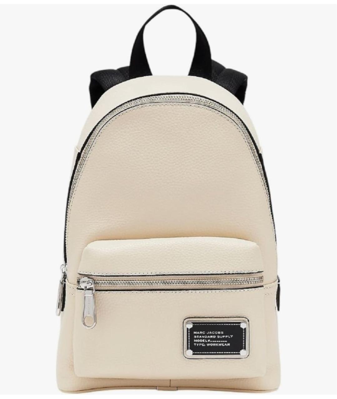 MARC JACOBS Бежевый кожаный рюкзак, фото 9