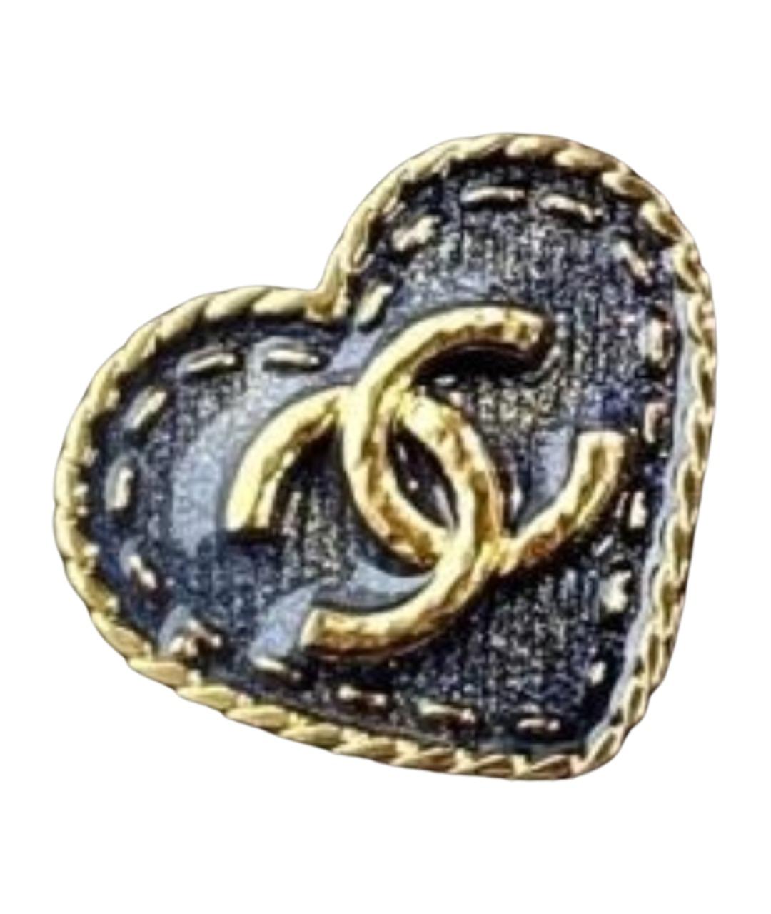 CHANEL Золотая металлическая булавка / брошь, фото 1