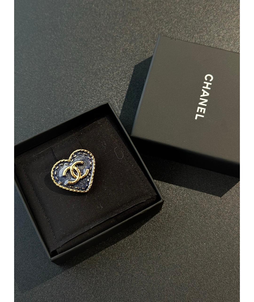 CHANEL Золотая металлическая булавка / брошь, фото 2