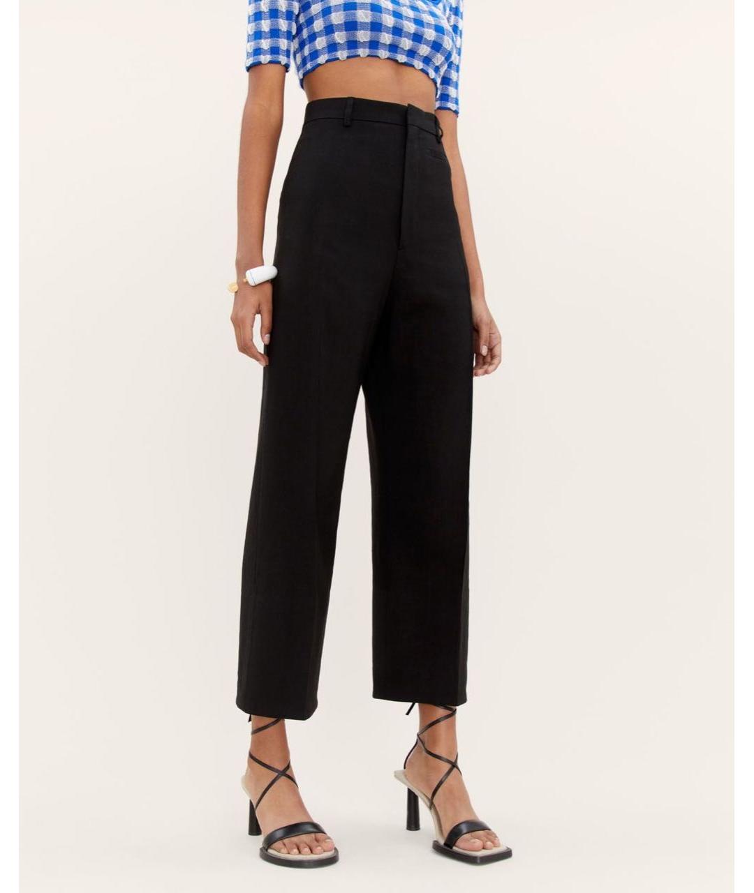 JACQUEMUS Черные шерстяные кюлоты, фото 7