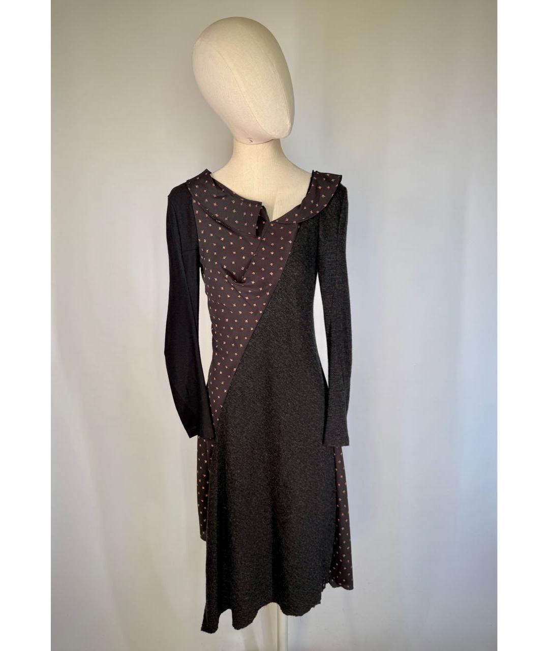 JUNYA WATANABE Мульти шерстяное повседневное платье, фото 7