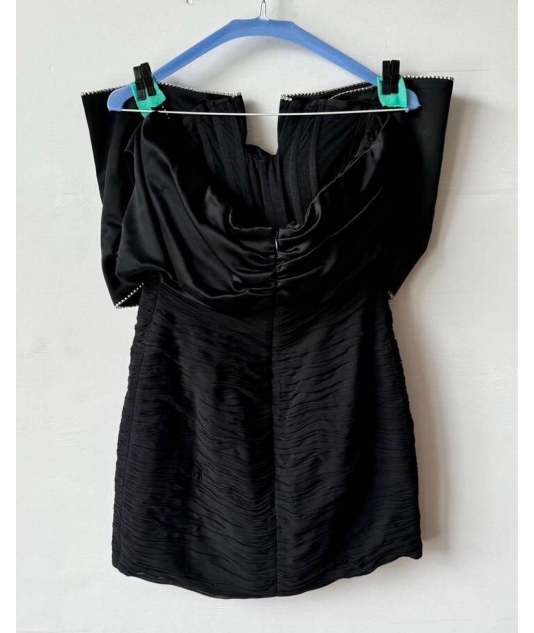 MAGDA BUTRYM Черное вискозное коктейльное платье, фото 8